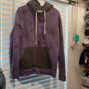 Purple and grey hoodie